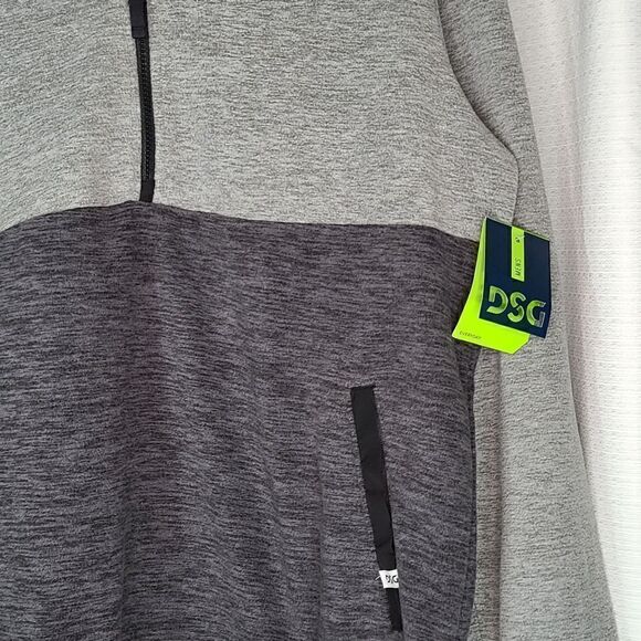 NWT LARGE MENS 1/2 ZIP FLEECE PULLOVER POCKETS - Picture 7 of 8